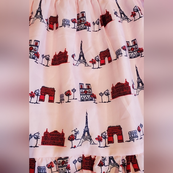Janie and Jack French Club Eiffel Tower Dress Girls Size 10 NWT - Picture 3 of 6